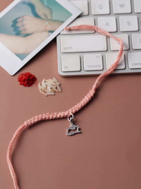

Adorn By Nikita Rakhi With Sterling Silver Rabbit Charm