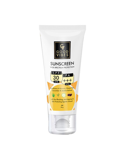 

Good Vibes Transparent Wide Spectrum Protection Sunscreen with SPF 30