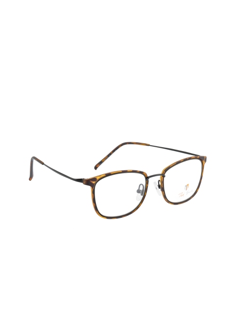 

Ted Smith Unisex Black & Brown Full Rim Rectangle Frames TSO-TR-9292_C19-Black