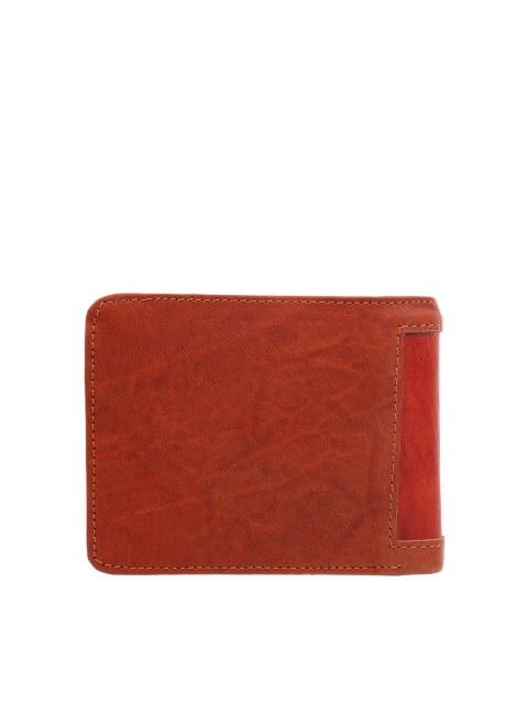 

Swiss Design Men Brown Solid Leather Two Fold Wallet