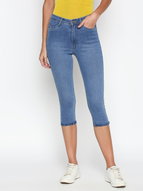 

fungus Women Blue Slim-Fit Capris