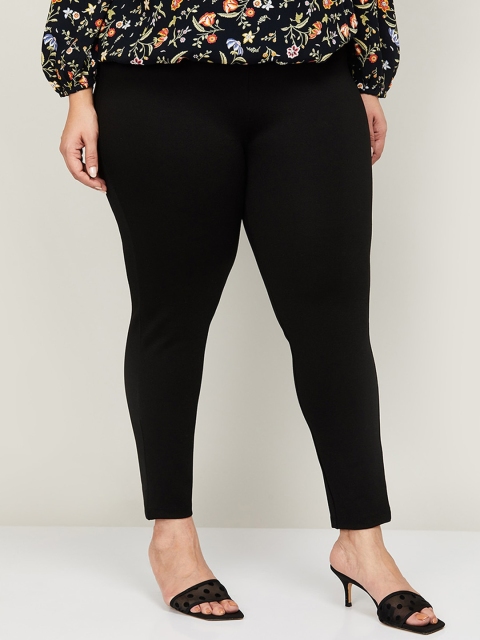 

nexus Women Black Regular Trousers