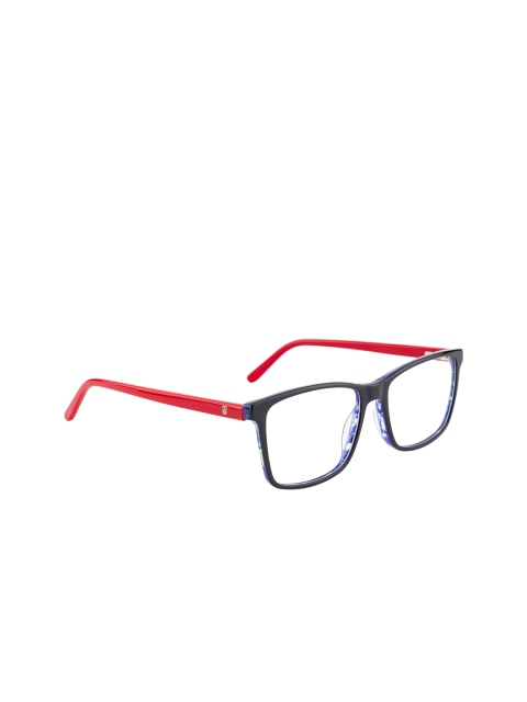 

Ted Smith Unisex Red & Blue Colourblocked Full Rim Wayfarer Frames