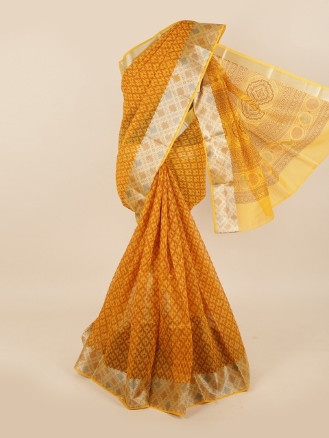 

Pothys Yellow & Brown Saree