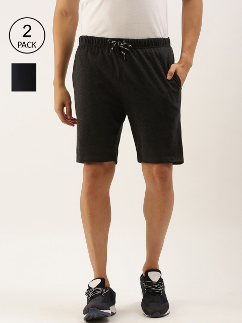 

Urban Dog Men Pack Of 2 Multi Mid-Rise Cotton Regular Shorts