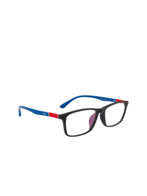 

Ted Smith Unisex Blue & Black Full Rim Rectangle Frames