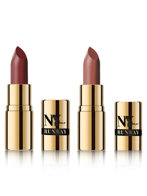 

NY Bae Set of 2 Matte Lipstick Runway Range Combo- Nude and Maroon