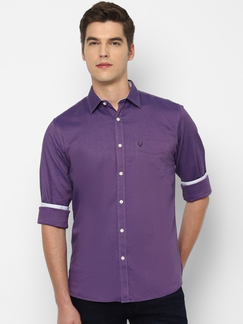

Allen Solly Men Purple Slim Fit Casual Shirt