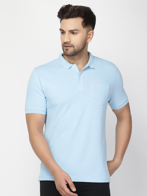 

Blackberrys Men Blue Polo Collar Slim Fit T-shirt