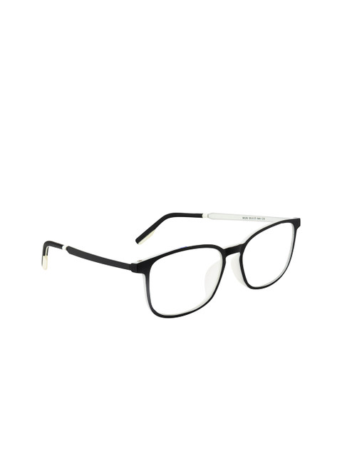 

Ted Smith Unisex Black & White Full Rim Wayfarer Frames