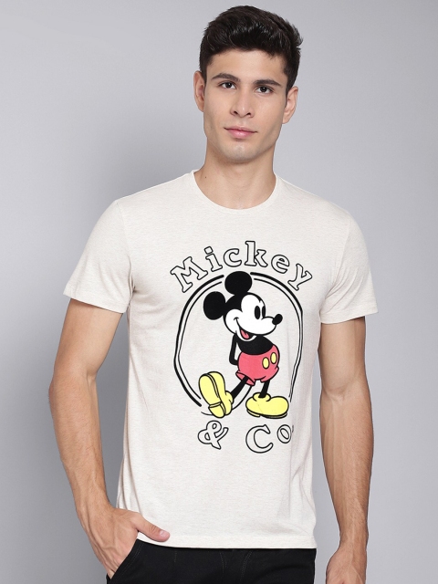 

Free Authority Men Off White Mickey Friends Printed Cotton Pure Cotton T-shirt