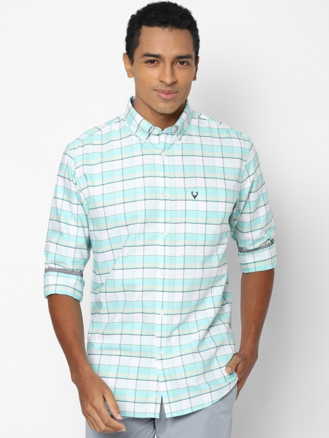 

Allen Solly Men Blue Slim Fit Checked Casual Shirt