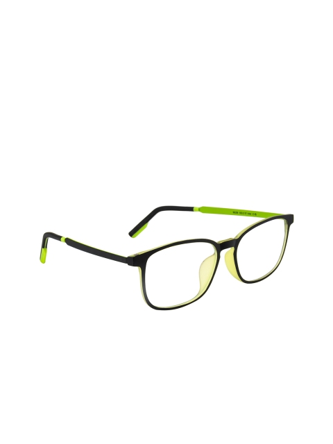 

Ted Smith Unisex Lime Green & Black Full Rim Wayfarer Frames