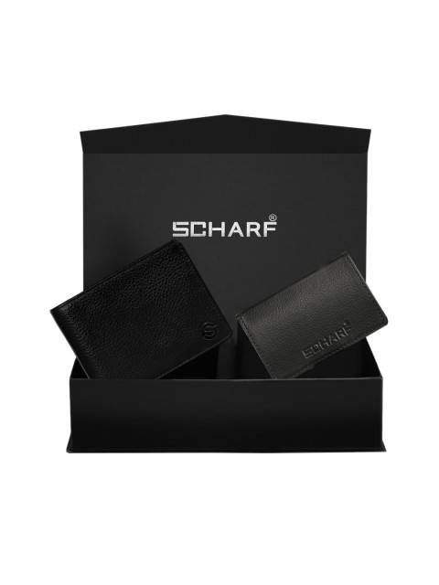 

SCHARF Men Black Textured Accessory Gift Set