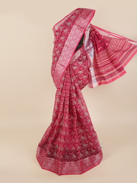 

Pothys Pink Floral Saree