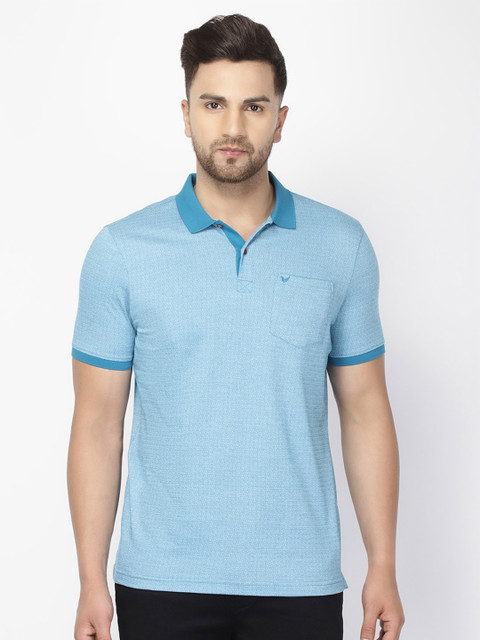 

Blackberrys Men Blue Polo Collar Slim Fit T-shirt
