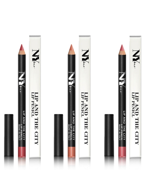 

NY Bae Set Of 3 Pout Ready Lip Pencils, Red