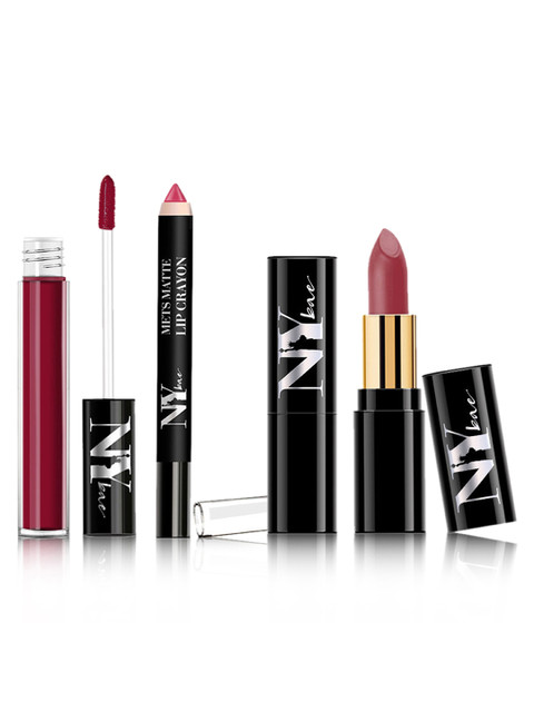 

NY Bae Women Set of 3 Lipsticks 10.3 g, Pink
