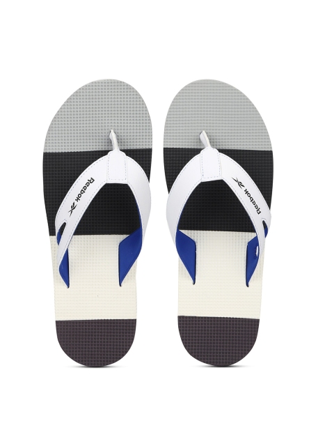 

Reebok Men Grey & Black Colourblocked Rubber Slip-On