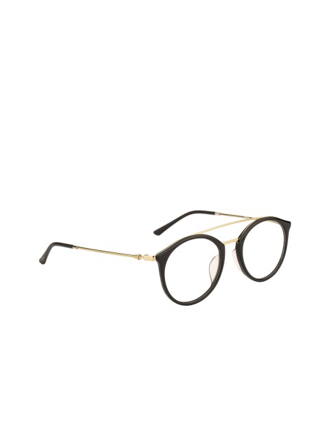 

Ted Smith Unisex Gold & Black Full Rim Oval Frames