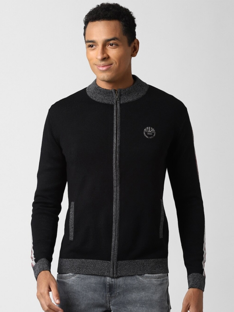 

Peter England Casuals Men Black & Grey Front-Open