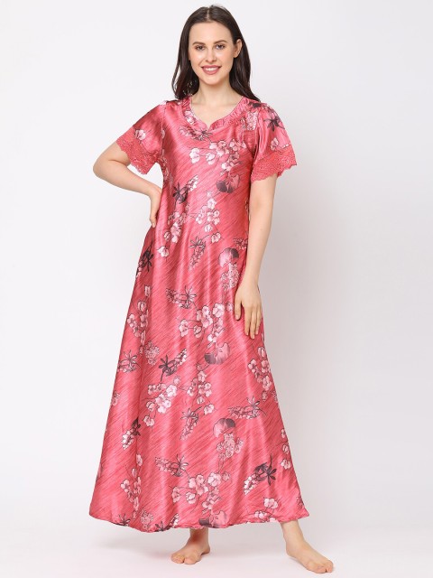 

Sweet Dreams Pink Floral Print Maxi Nightdress