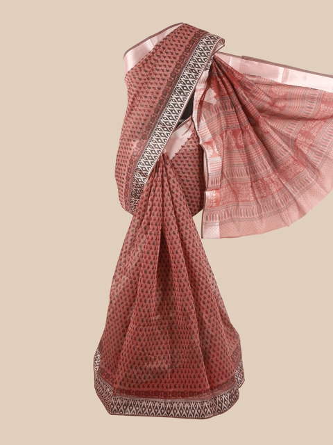 

Pothys Brown Ethnic Motifs Saree