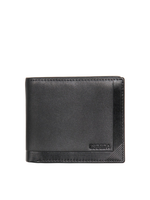 

ESBEDA Men Black Solid Two Fold Wallet with RFID
