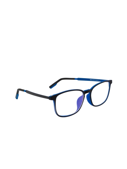 

Ted Smith Unisex Blue & Black Full Rim Wayfarer Frames