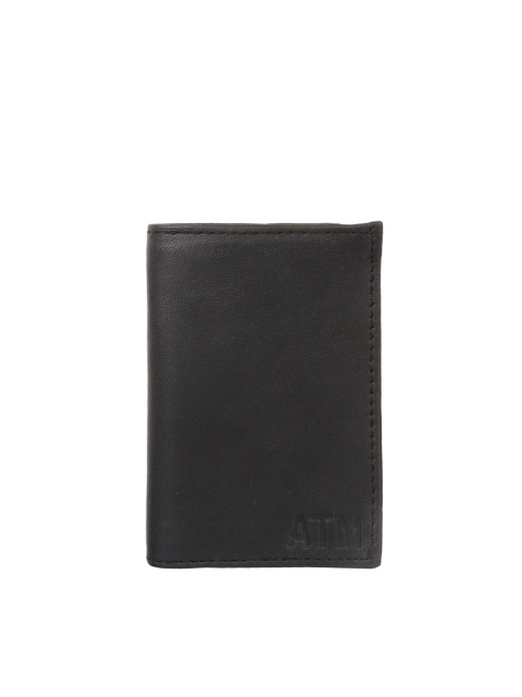 

Swiss Design Men Black Solid Leather Card Holder