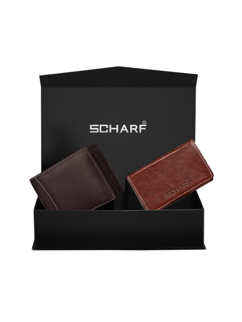 

SCHARF Men Brown Solid Genuine Leather Accessory Gift Set