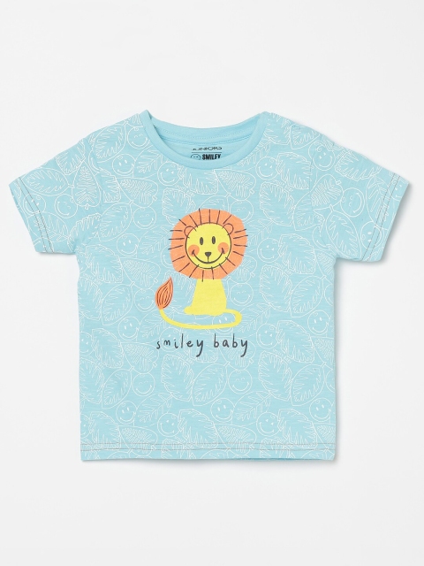 

Juniors by Lifestyle Boys Blue Graphic Printed T-shirt