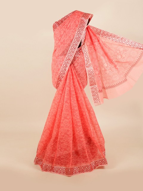 

Pothys Pink Floral Saree