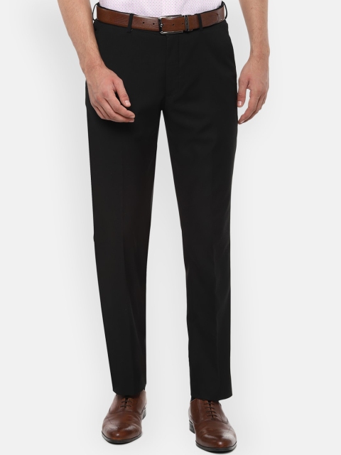 

Louis Philippe Men Black Slim Fit Formal Trousers