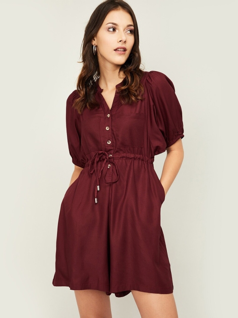 

Fame Forever by Lifestyle Maroon Jumpsuit
