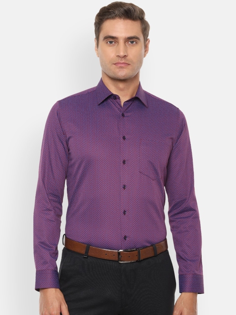 

Van Heusen Men Blue Slim Fit Printed Formal Shirt