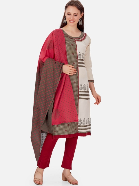 

Kiana Women Off White Printed Pure Cotton Kurta Set