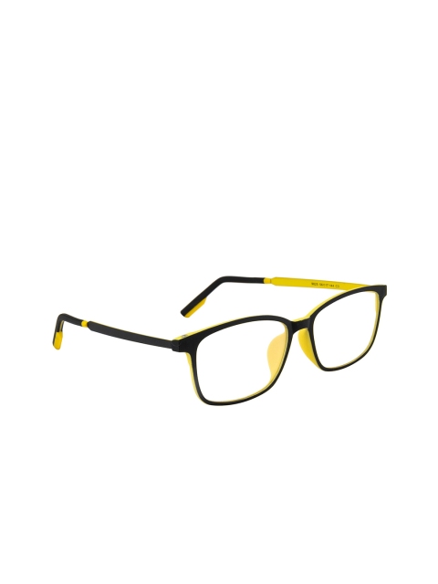 

Ted Smith Unisex Yellow & Black Full Rim Rectangle Frames