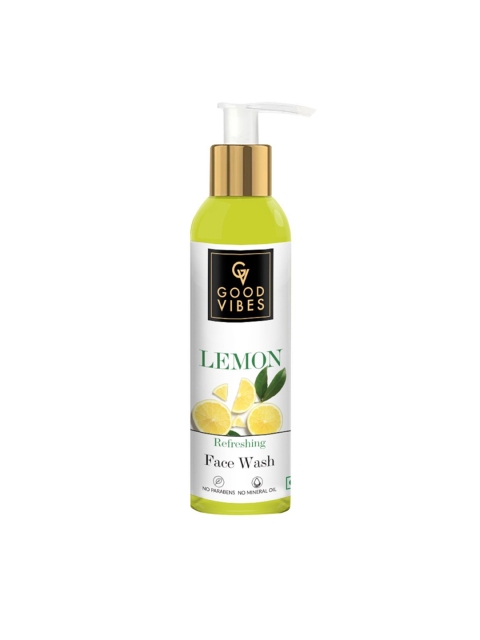 

Good Vibes Transparent Lemon Refreshing Face Wash