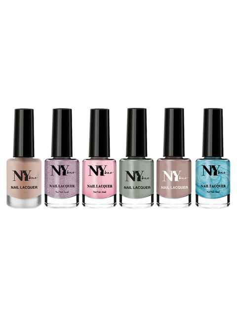 

NY Bae Set Of 6 Multicoloured Nail Polishes 36ml, Multi