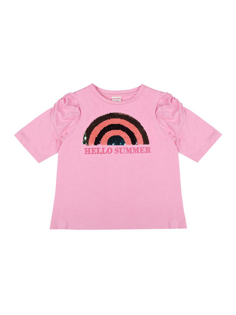 

RAINE AND JAINE Girls Pink Printed T-shirt
