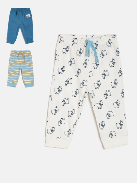 

MINI KLUB Boys Pack Of 3 Cotton Joggers, Multi