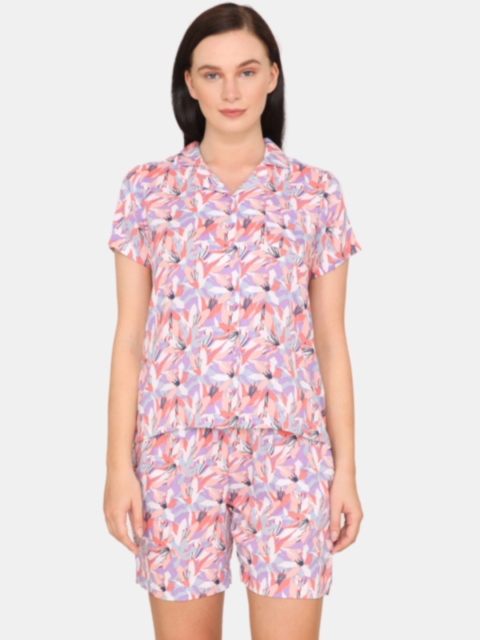 

Zivame Women Multicoloured Printed Night suit, Multi