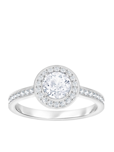 

SWAROVSKI White Rhodium-Plated Angelic Round Ring