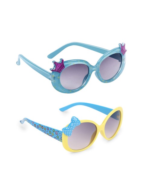 

Olvin Girls Grey Lens Oval Sunglasses with UV Protected Lens 2507-2703