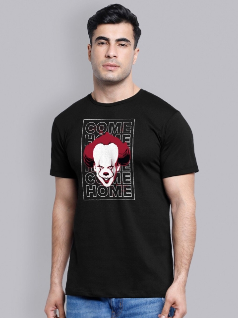 

Free Authority Men Black IT Printed Cotton Pure Cotton T-shirt