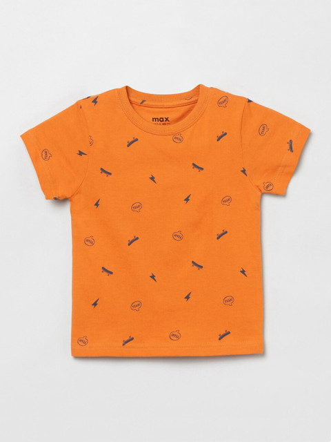

max Boys Multi Pure Cotton Printed Pure Cotton T-shirt