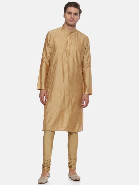 

Louis Philippe Men Khaki Kurta with Churidar