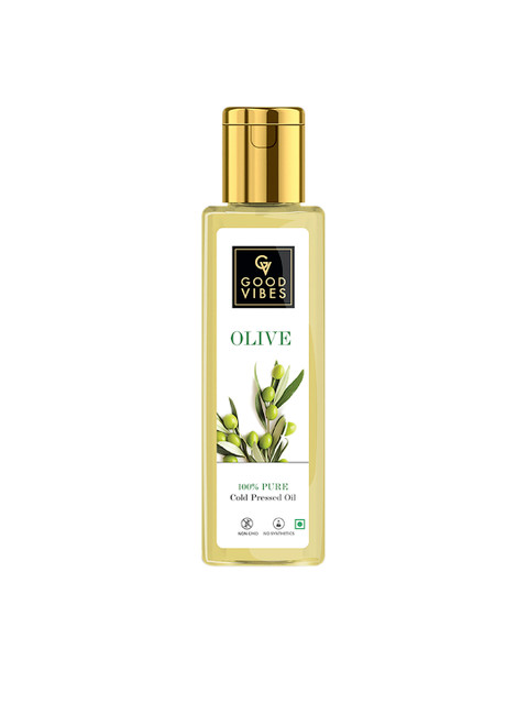 

Good Vibes 100% Pure Olive Carrier Oil Cold Pressed 100 ml, Transparent