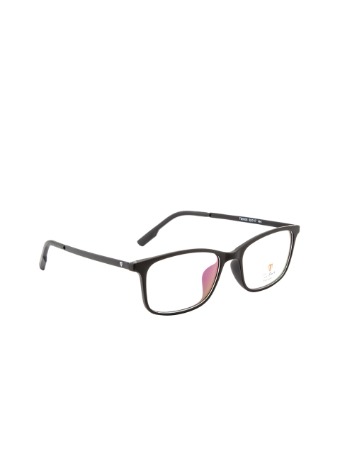 

Ted Smith Unisex Black Full Rim Rectangle Frames